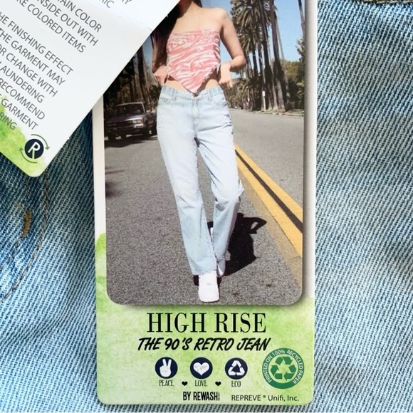 Rewash High Waist Jeans 11/30 13/31 New - Picture 7 of 13